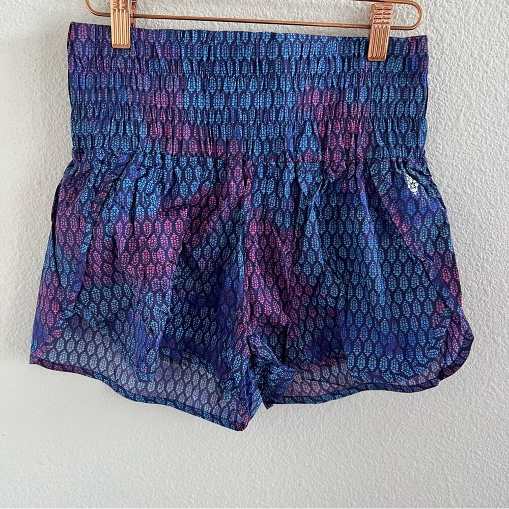 Free People Movement The Way Home Shorts Marianas Combo Logo Repeat Small